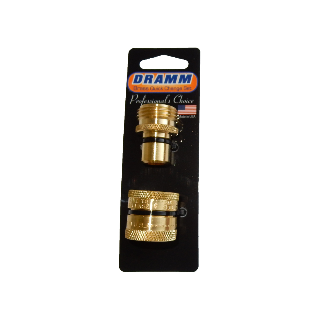 Dramm Quick Disconnect Pair Brass Carded - 6 per case - Wands & Nozzles